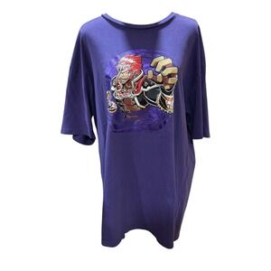 NAIRU Purple Ganondorf Graphic T Shirt 2XL 100% Cotton Made in USA